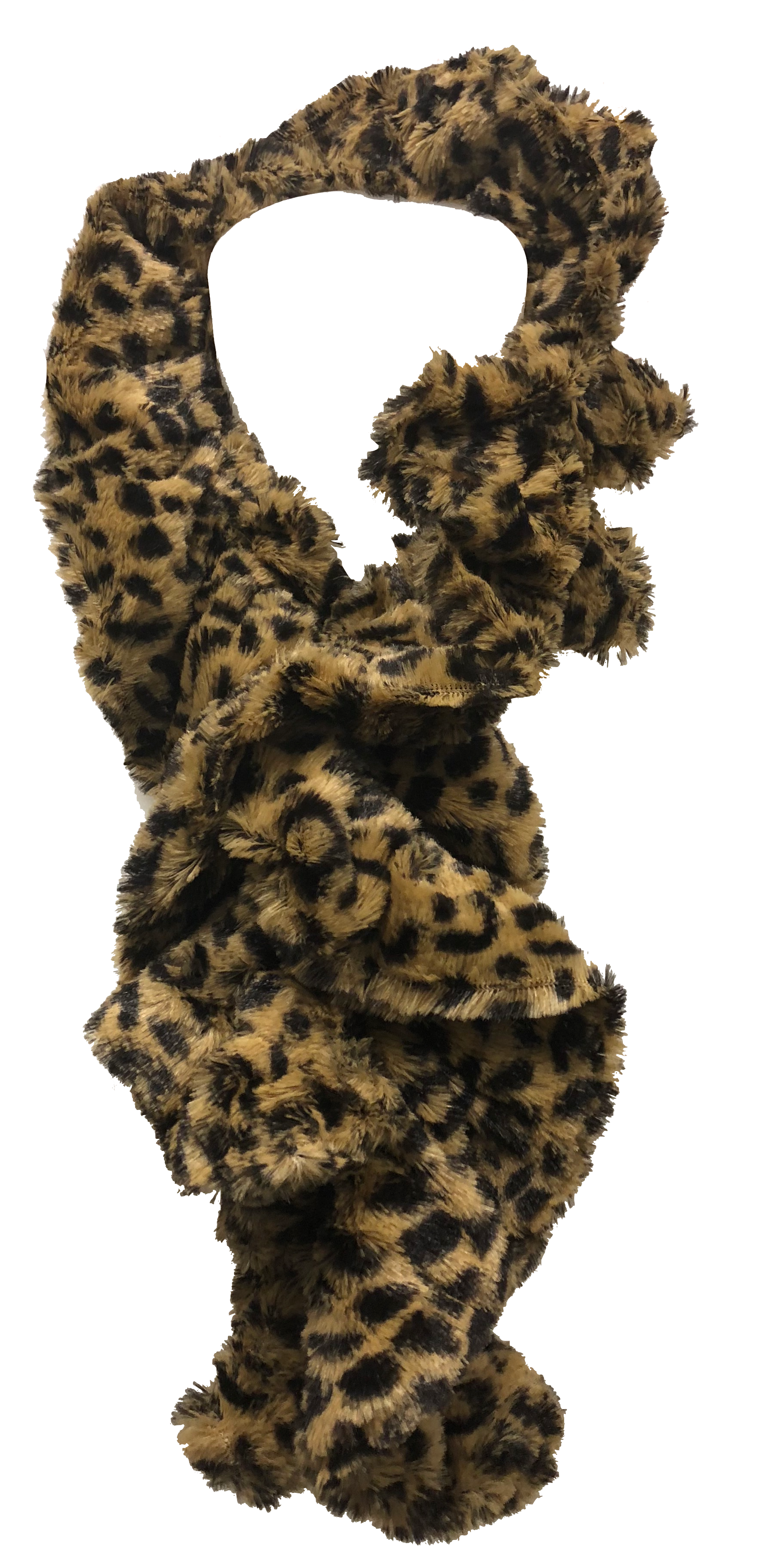 Animal Faux Fur Pull-Thru scarf